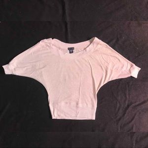 3/4 sleeve soft oatmeal colored top